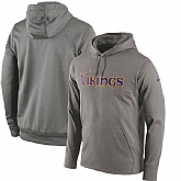 Men's Minnesota Vikings Nike Circuit Wordmark Essential Performance Pullover Hoodie Gray,baseball caps,new era cap wholesale,wholesale hats